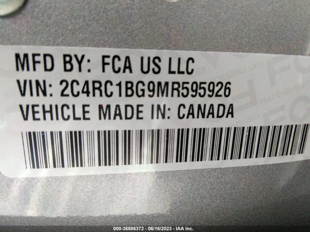 Chrysler Pacifica Touring L 2021 2C4RC1BG9MR595926 Image 9