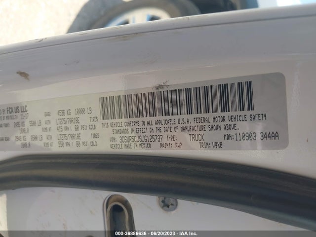 3C6UR5CJ9JG125737 RAM 2500 Tradesman