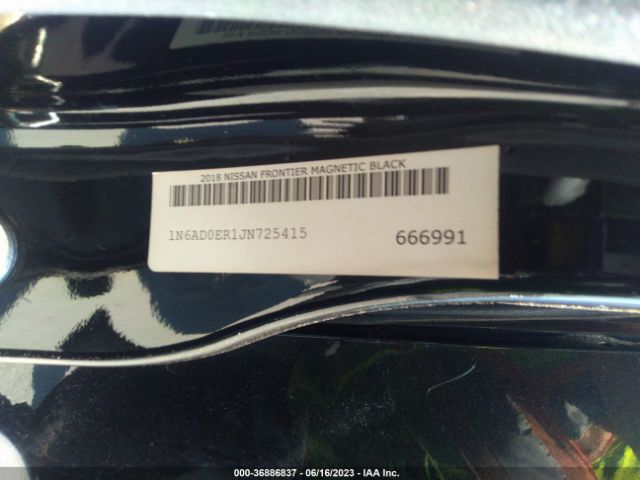 1N6AD0ER1JN725415 Nissan Frontier Sv V6