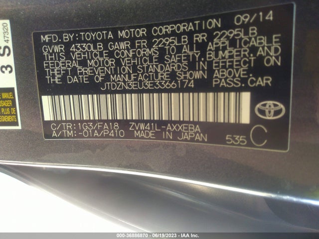 Toyota Prius V Two/three/five 2014 JTDZN3EU3E3366174 Image 15
