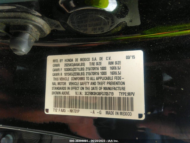 Honda CR-V LX 2015 3CZRM3H38FG705719 Image 9