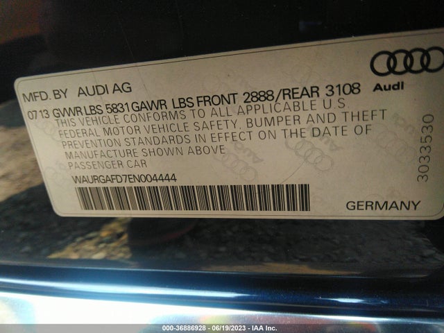 WAURGAFD7EN004444 Audi A8 L 3.0t