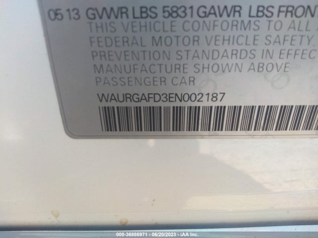 WAURGAFD3EN002187 Audi A8 L 3.0t