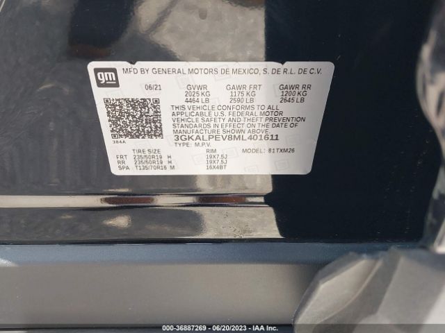 3GKALPEV8ML401611 GMC Terrain Slt