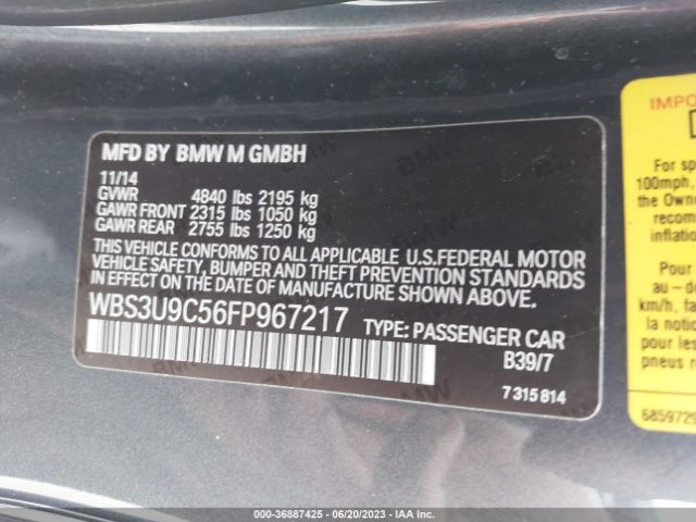 WBS3U9C56FP967217 BMW M4