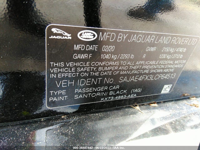2020 Jaguar XE, VIN: SAJAE4FX3LCP64513