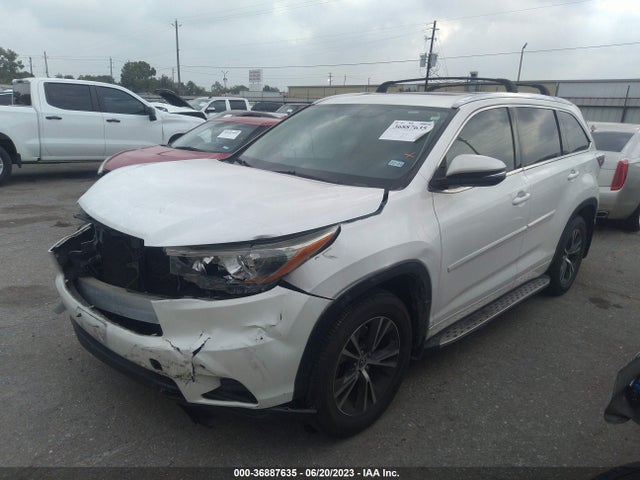 Toyota Highlander Xle 2016 5TDKKRFH0GS140836 Image 2