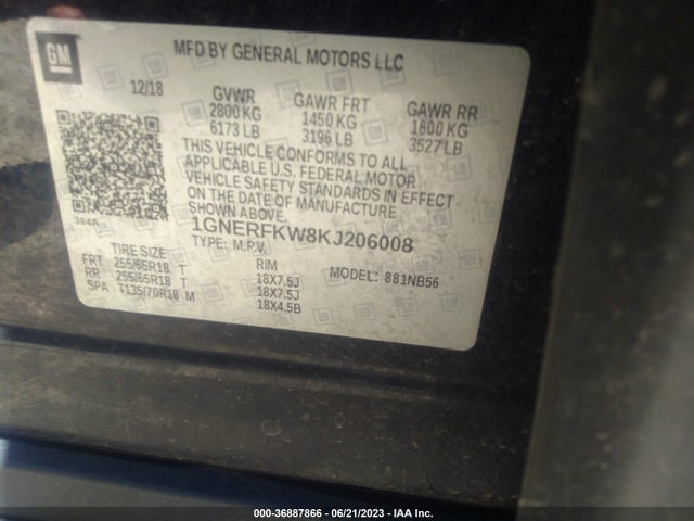 Chevrolet Traverse Ls 2019 1GNERFKW8KJ206008 Image 9