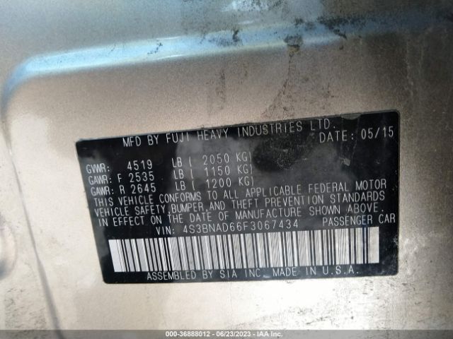 4S3BNAD66F3067434 Subaru Legacy 2.5i Premium