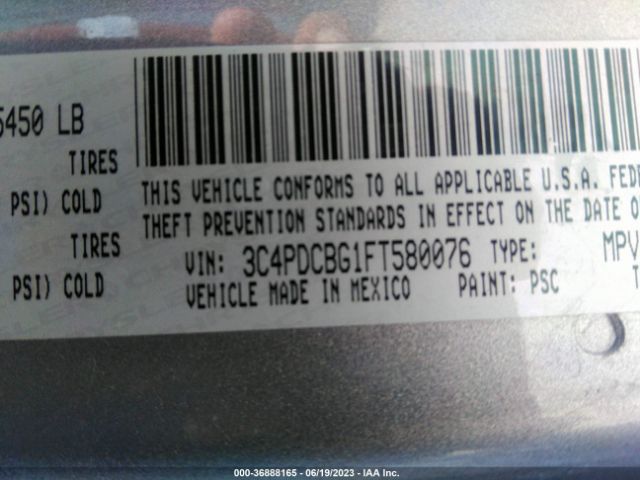 3C4PDCBG1FT580076 Dodge Journey Sxt