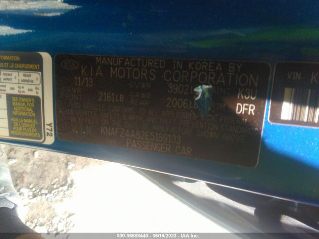 KNAFZ4A82E5169133 KIA FORTE EX