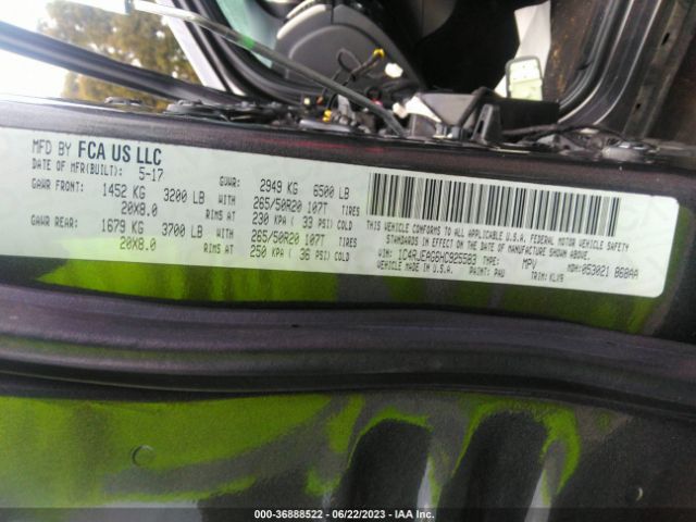 1C4RJEAG6HC925583 Jeep Grand Cherokee Altitude