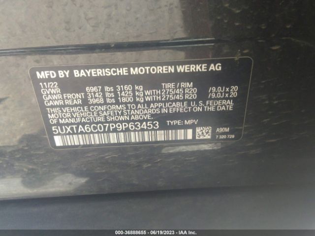 5UXTA6C07P9P63453 BMW X5 Xdrive45e