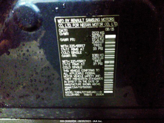 KNMAT2MV0GP593910 Nissan ROGUE S
