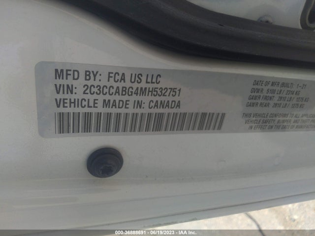 2C3CCABG4MH532751 Chrysler 300 300s
