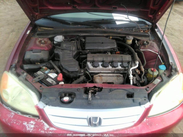 2002 HONDA CIVIC LX VIN: 1HGES16542L080334