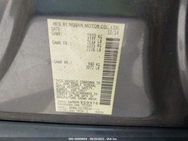 1N4AL3AP6FN359976 Nissan Altima 2.5 Sl