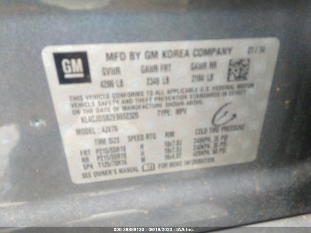 2014 BUICK ENCORE PREMIUM VIN: KL4CJDSB2EB652320
