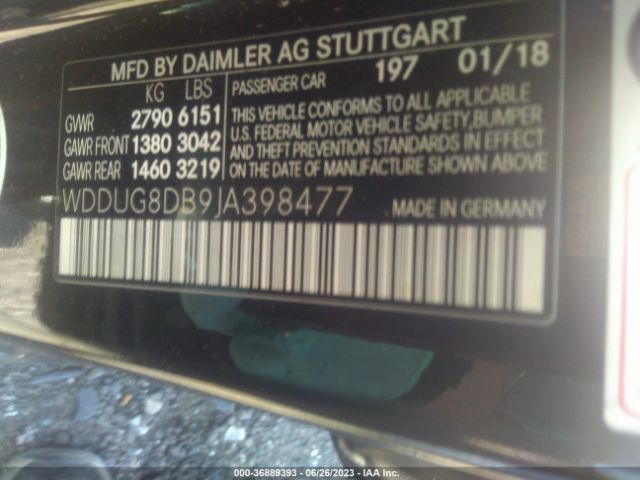 WDDUG8DB9JA398477 Mercedes-Benz S-class S 560