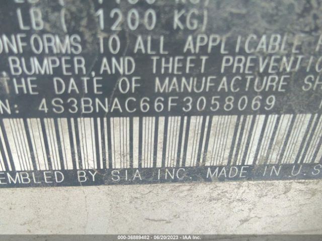 4S3BNAC66F3058069 Subaru Legacy 2.5i Premium