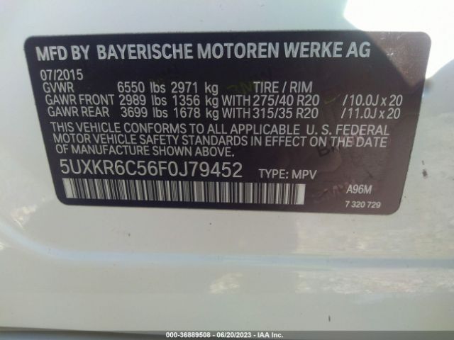 5UXKR6C56F0J79452 BMW X5 Xdrive50i