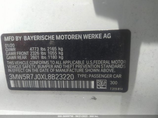 3MW5R7J0XL8B23220 BMW 3 Series 330i Xdrive