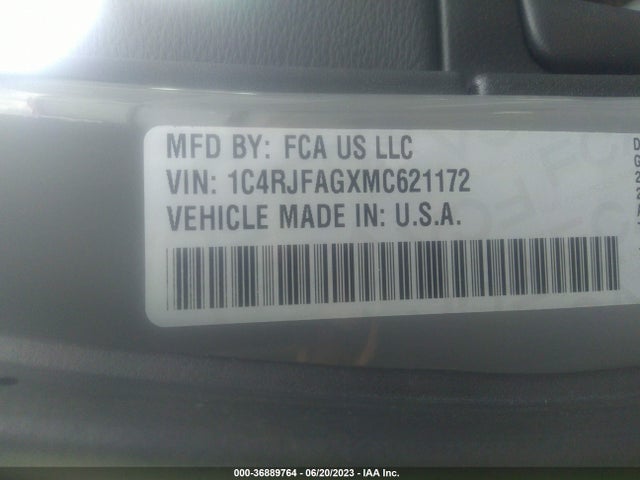 1C4RJFAGXMC621172 Jeep Grand Cherokee Laredo X