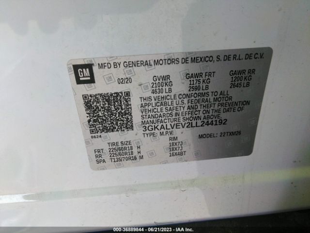 3GKALVEV2LL244192 GMC Terrain Slt