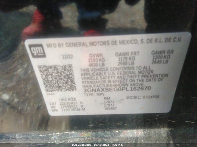 Chevrolet EQUINOX LS 2023 3GNAXSEG0PL162670 Image 9