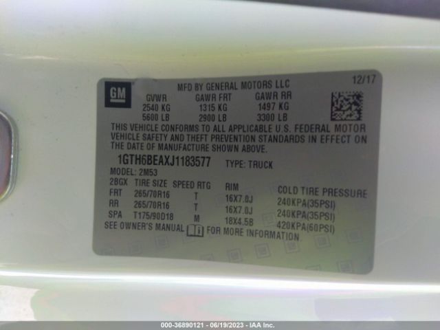 1GTH6BEAXJ1183577 GMC Canyon 4wd