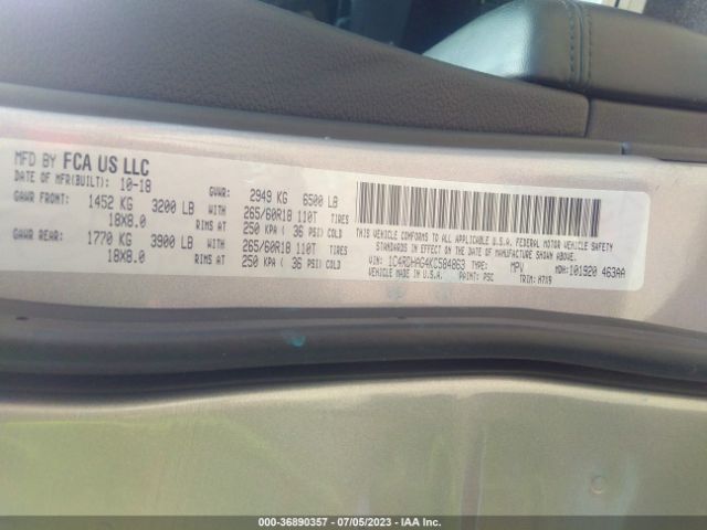 1C4RDHAG4KC584863 Dodge Durango Sxt