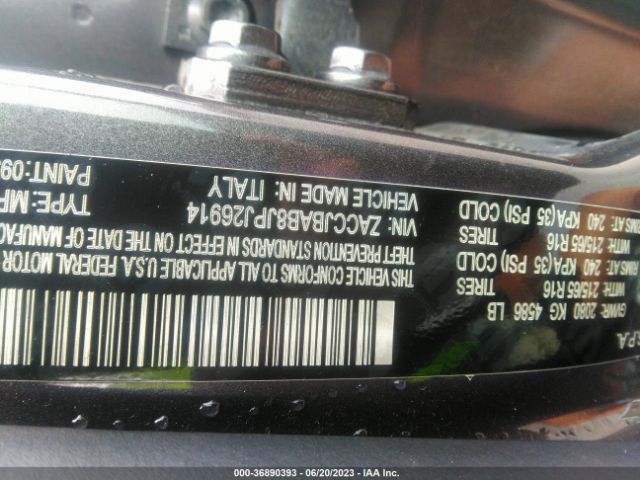 ZACCJBAB8JPJ26914 Jeep Renegade Sport
