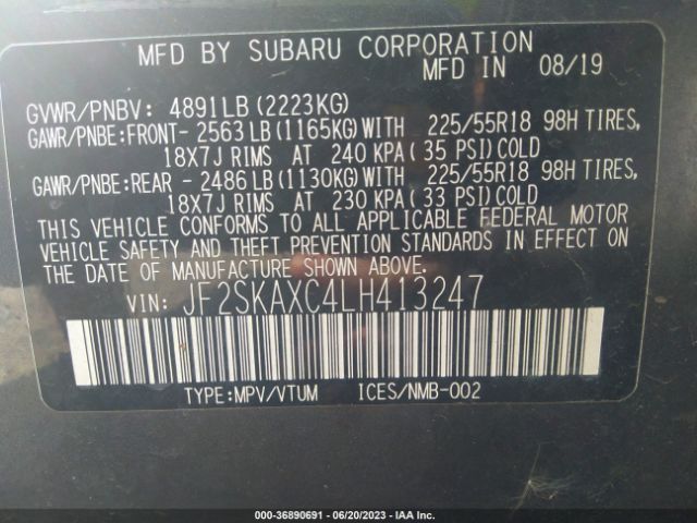 JF2SKAXC4LH413247 Subaru Forester Touring