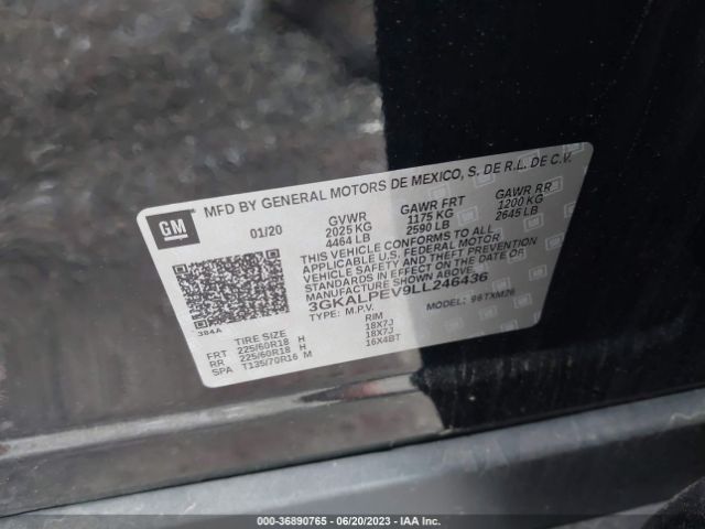 3GKALPEV9LL246436 GMC Terrain Slt