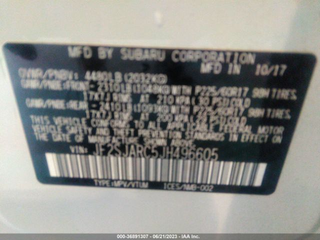 Subaru Forester Limited 2018 JF2SJARC5JH496605 Image 9