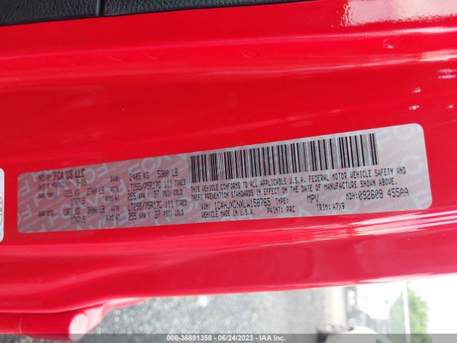 2020 JEEP WRANGLER UNLIMITED 1C4HJXDNXLW158765 Photo 8