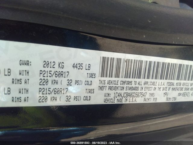 1C4NJCBA0GD567547 Jeep Compass Sport