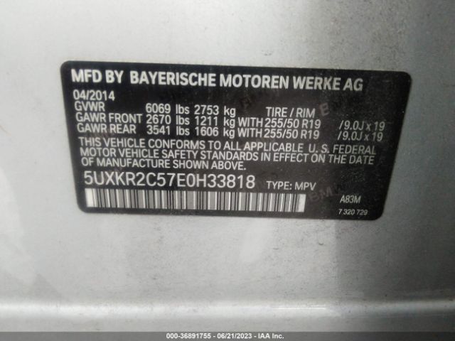 5UXKR2C57E0H33818 BMW X5 Sdrive35i