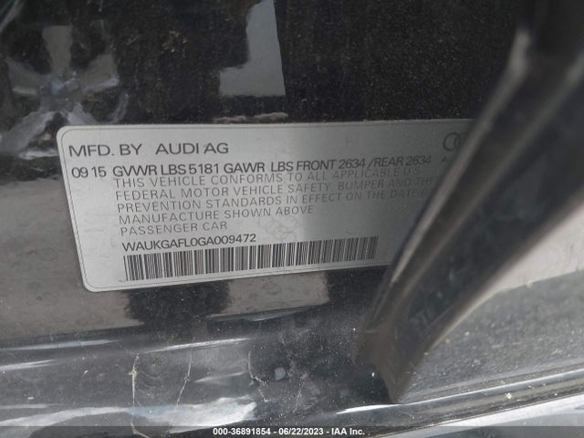 2016 Audi S4, VIN: WAUKGAFL0GA009472