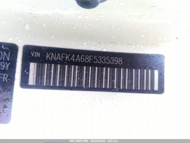 KNAFK4A68F5335398 KIA FORTE LX