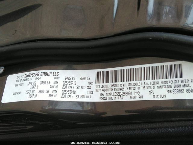 1C4PJLDS5EW292970 Jeep Cherokee Limited