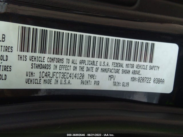 1C4RJFCT3EC414120 Jeep Grand Cherokee Overland