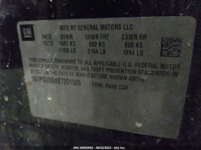 Chevrolet CRUZE LTZ 2014 1G1PG5SBXE7251928 Image 9