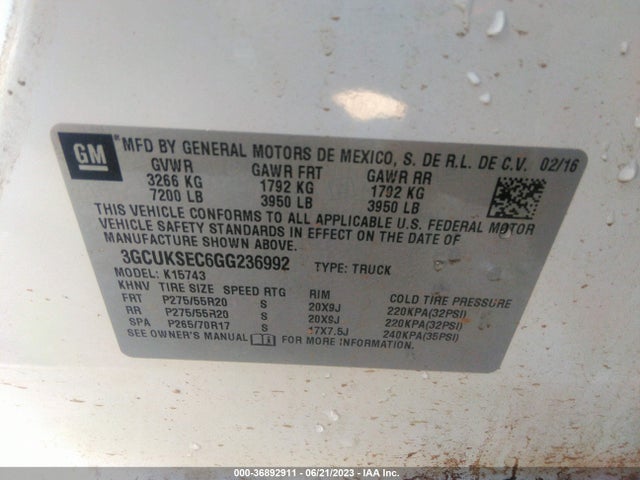 Chevrolet Silverado 1500 Ltz 2016 3GCUKSEC6GG236992 Image 15