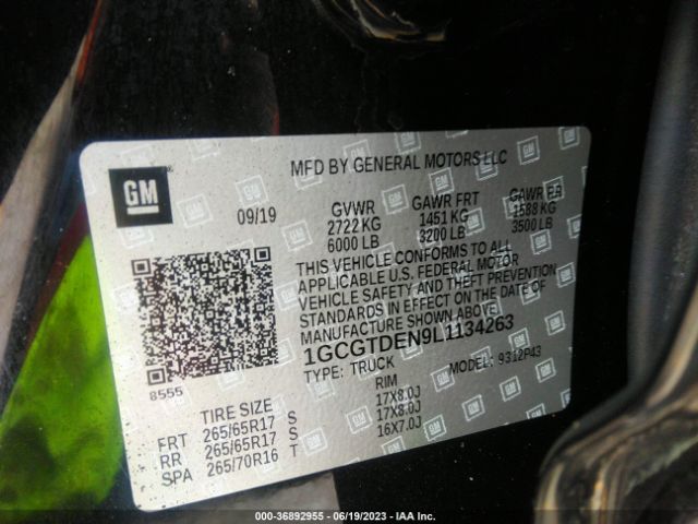 Chevrolet Colorado 4wd Z71 2020 1GCGTDEN9L1134263 Image 15
