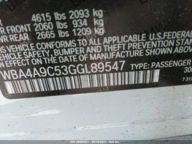 WBA4A9C53GGL89547 BMW 4 Series 428i