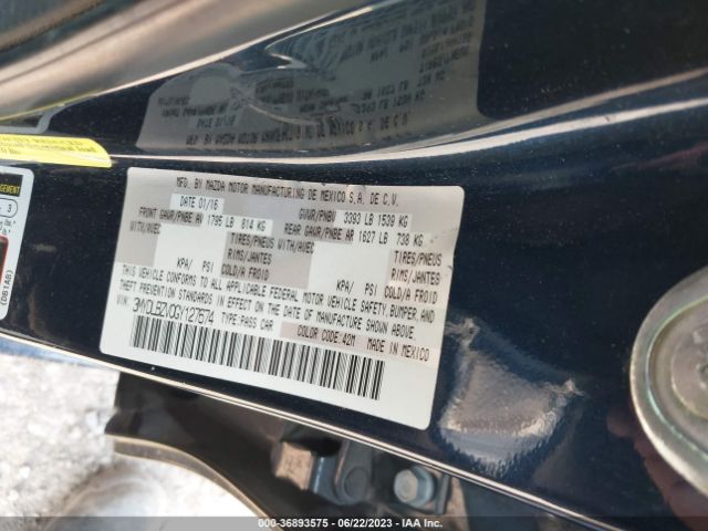 3MYDLBZV0GY127674 Scion IA