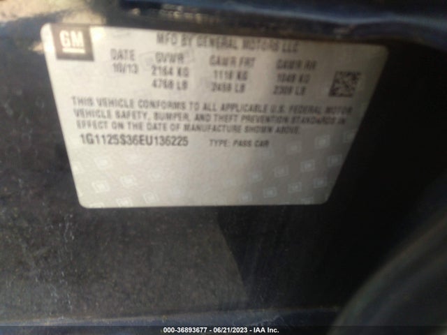 Chevrolet IMPALA LT 2014 1G1125S36EU136225 Image 10