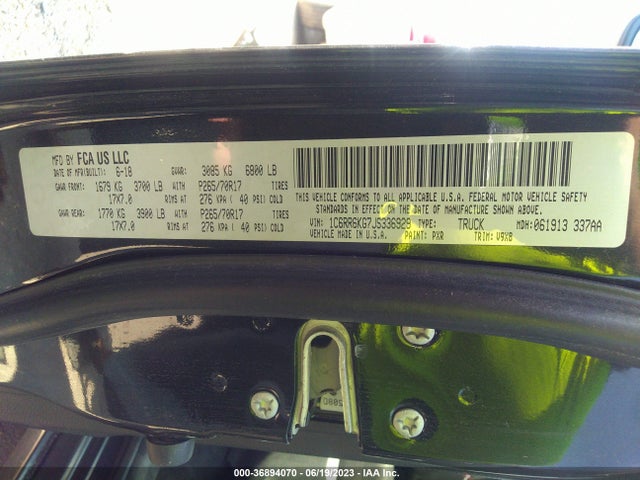 1C6RR6KG7JS336929 RAM 1500 Tradesman