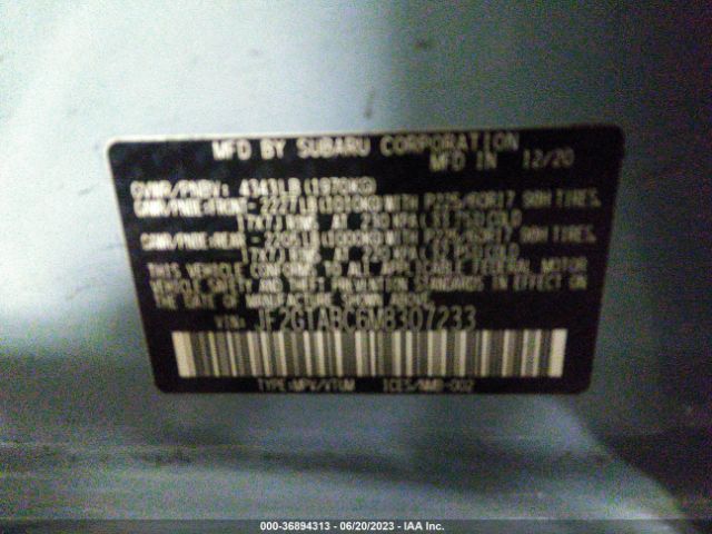 JF2GTABC6M8307233 Subaru Crosstrek